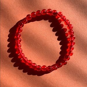 red bracelet